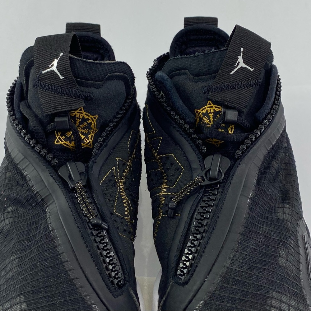 JORDAN Why Not Zero 0.6 Black Gold White Men’s 9 Basketball Sneakers DO7189-071 - Picture 5 of 16